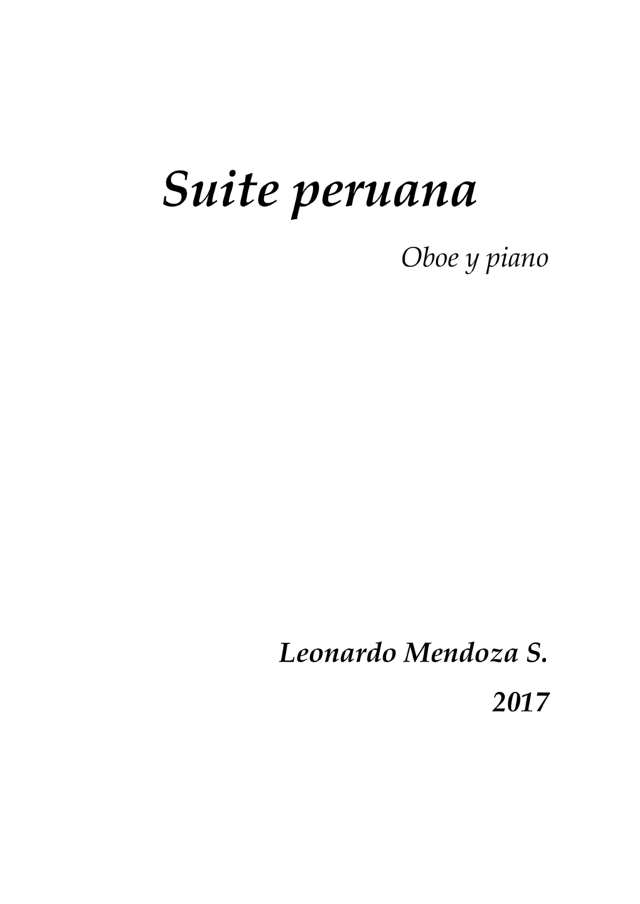Suite Peruana Chamber Music scores gallery preview page 1