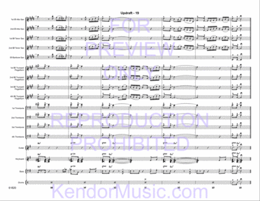 Updraft Jazz Ensemble scores gallery preview page 20