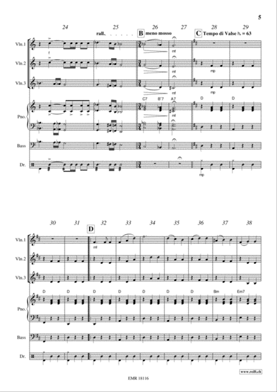 Movie Sequences Violin scores gallery preview page 5