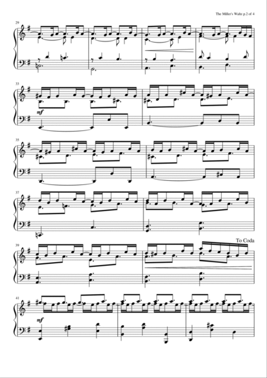 The Miller's Waltz Piano Solo scores gallery preview page 3
