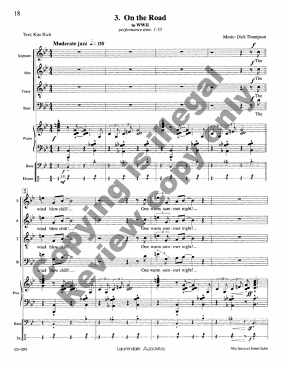 Fifty-Second Street Suite (Choral Score)