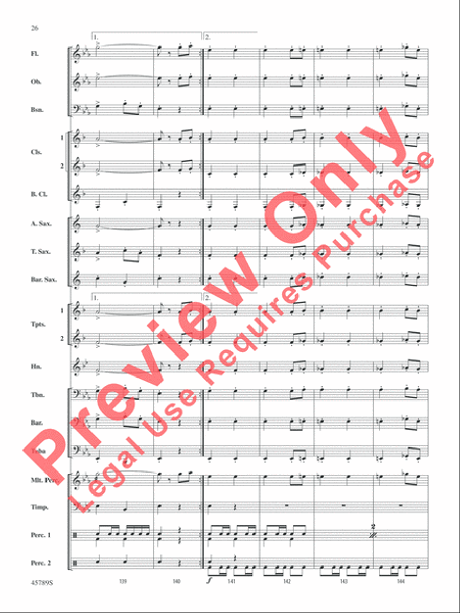 Images of Spain Concert Band scores gallery preview page 26