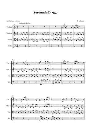 Serenade (Ständchen) D. 957 - String Quartet