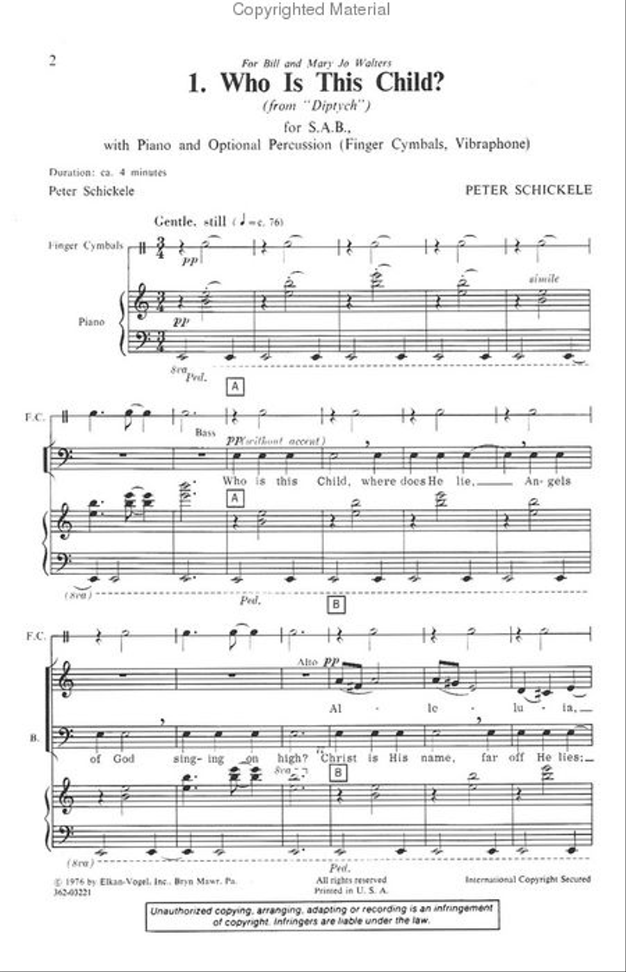 1. Who Is This Child? 3-Part scores gallery preview page 2
