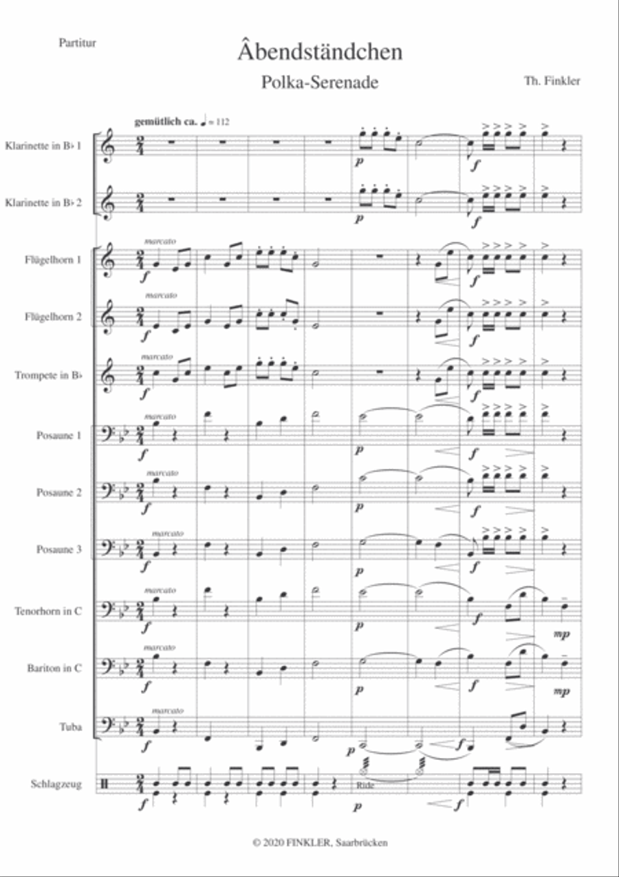 Âbendständchen Small Ensemble scores gallery preview page 3