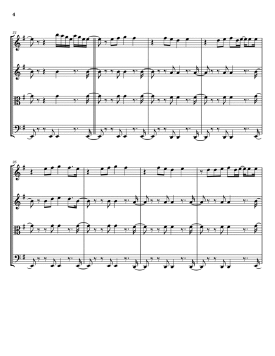 Conga String Quartet scores gallery preview page 4
