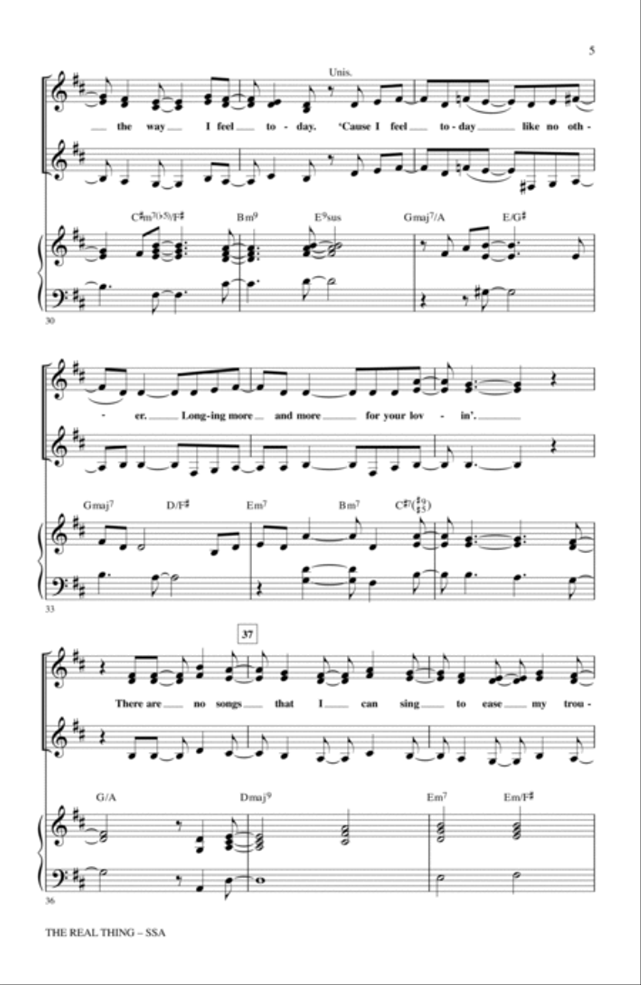 The Real Thing SSA scores gallery preview page 4