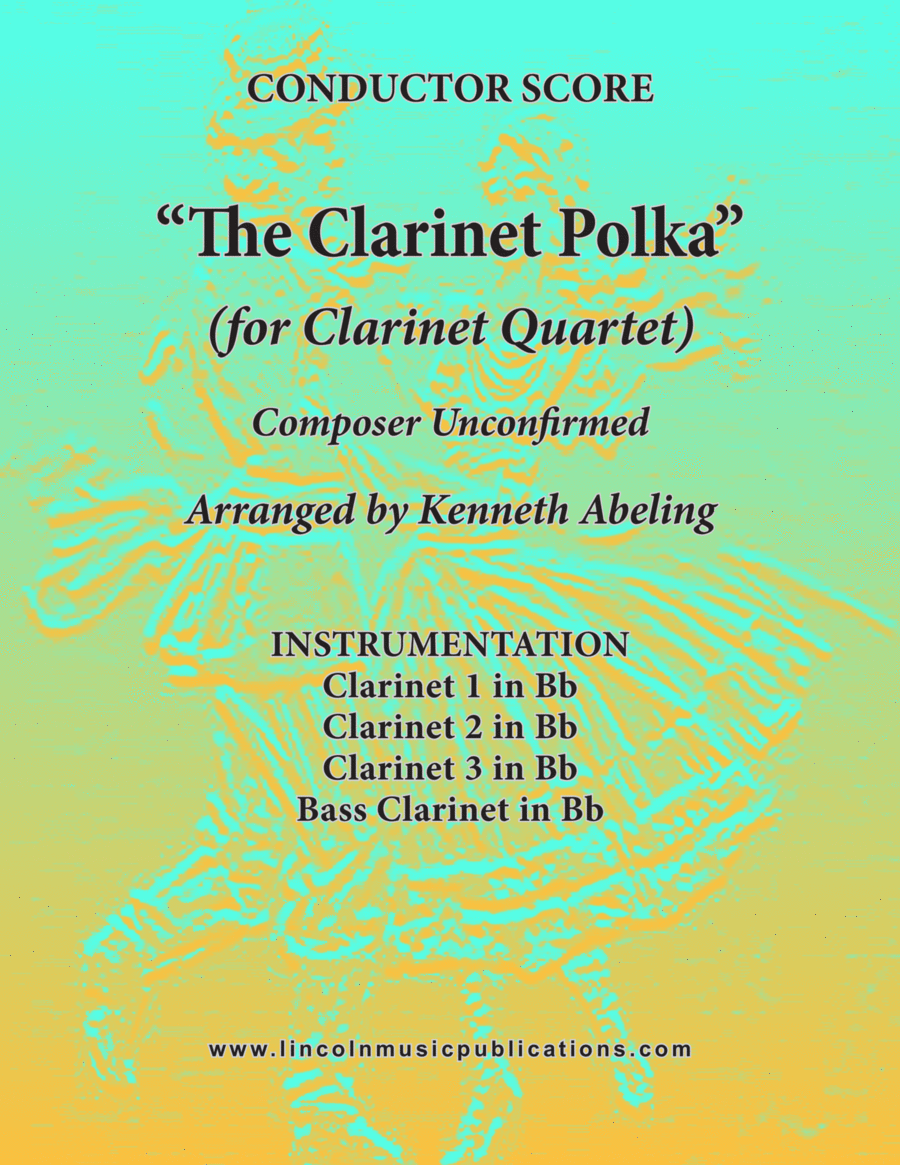 Clarinet Polka (for Clarinet Quartet) Clarinet Quartet scores gallery preview page 1
