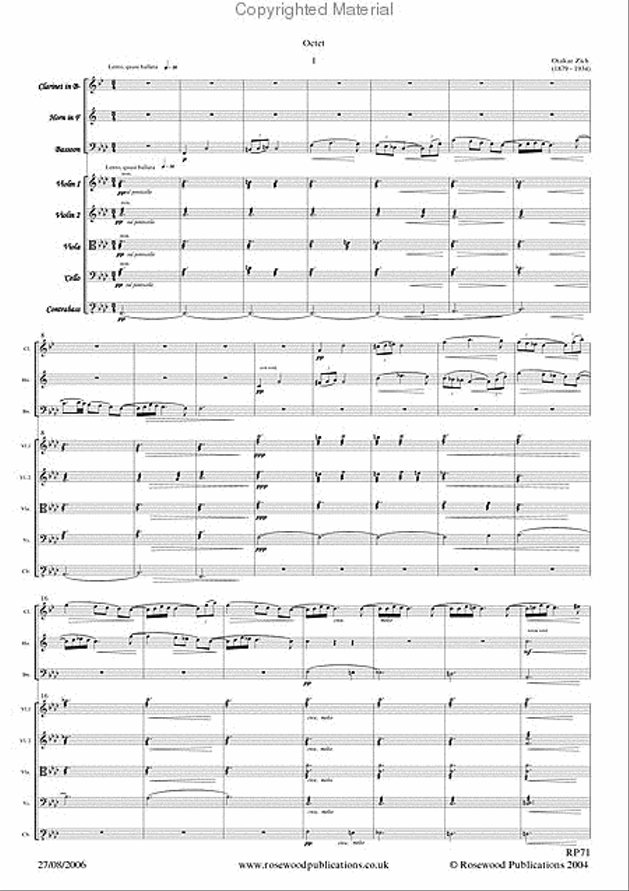 Octet Clarinet scores gallery preview page 2