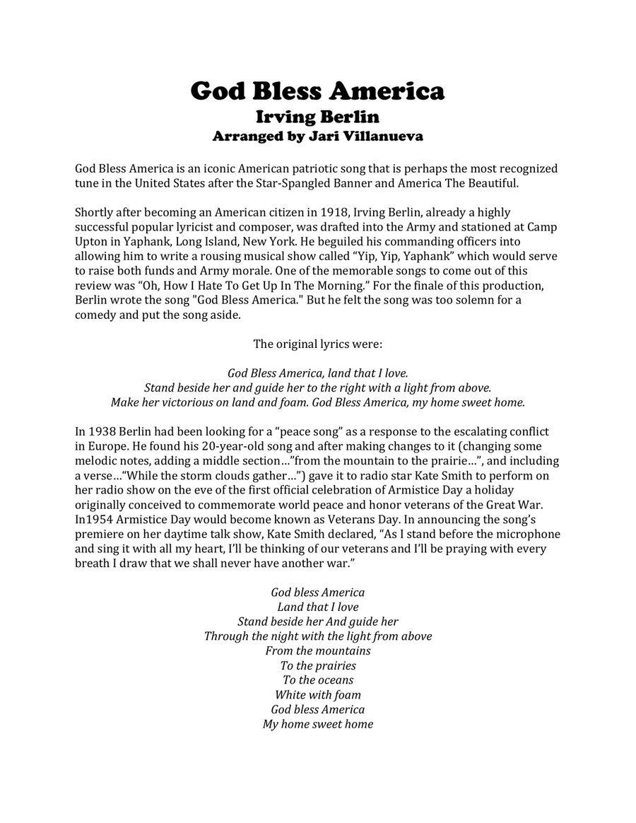 God Bless America Brass Ensemble scores gallery preview page 2