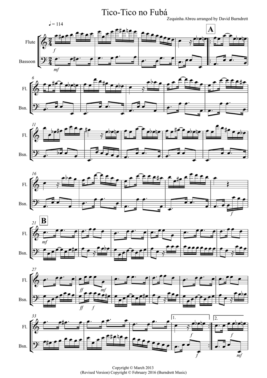 Flute and clearance bassoon