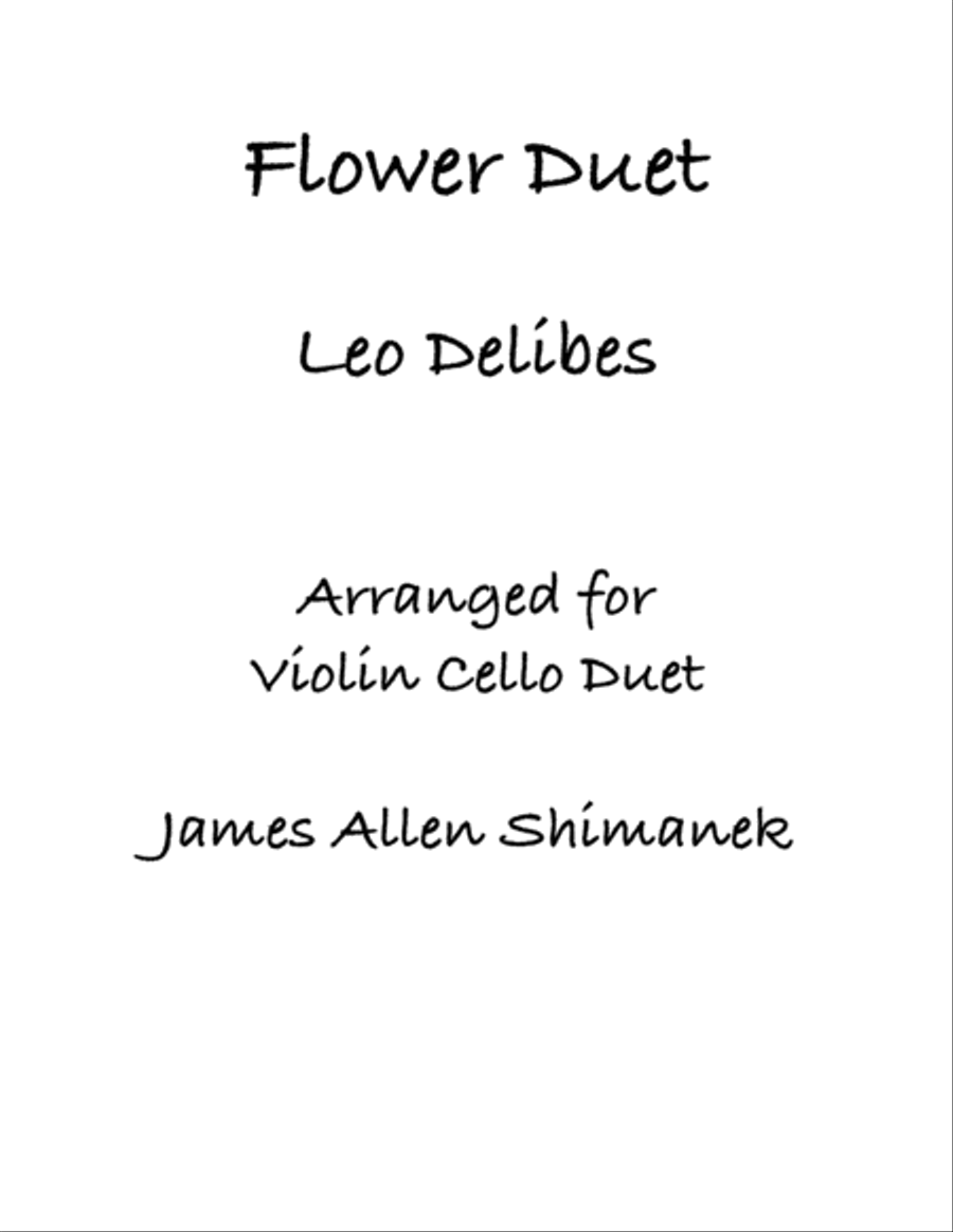 Flower Duet Flower Duet String Duet scores gallery preview page 1