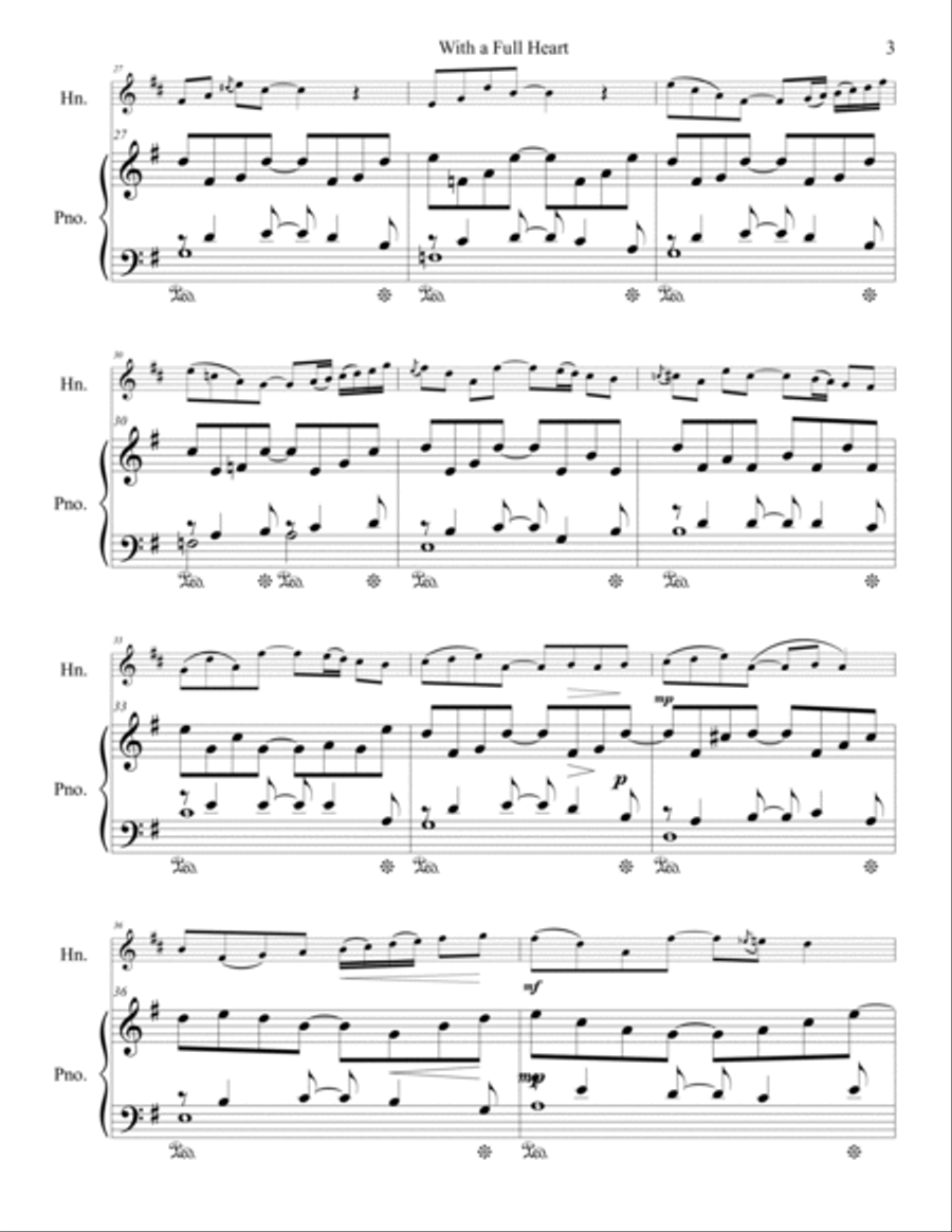 With a Full Heart Horn scores gallery preview page 4