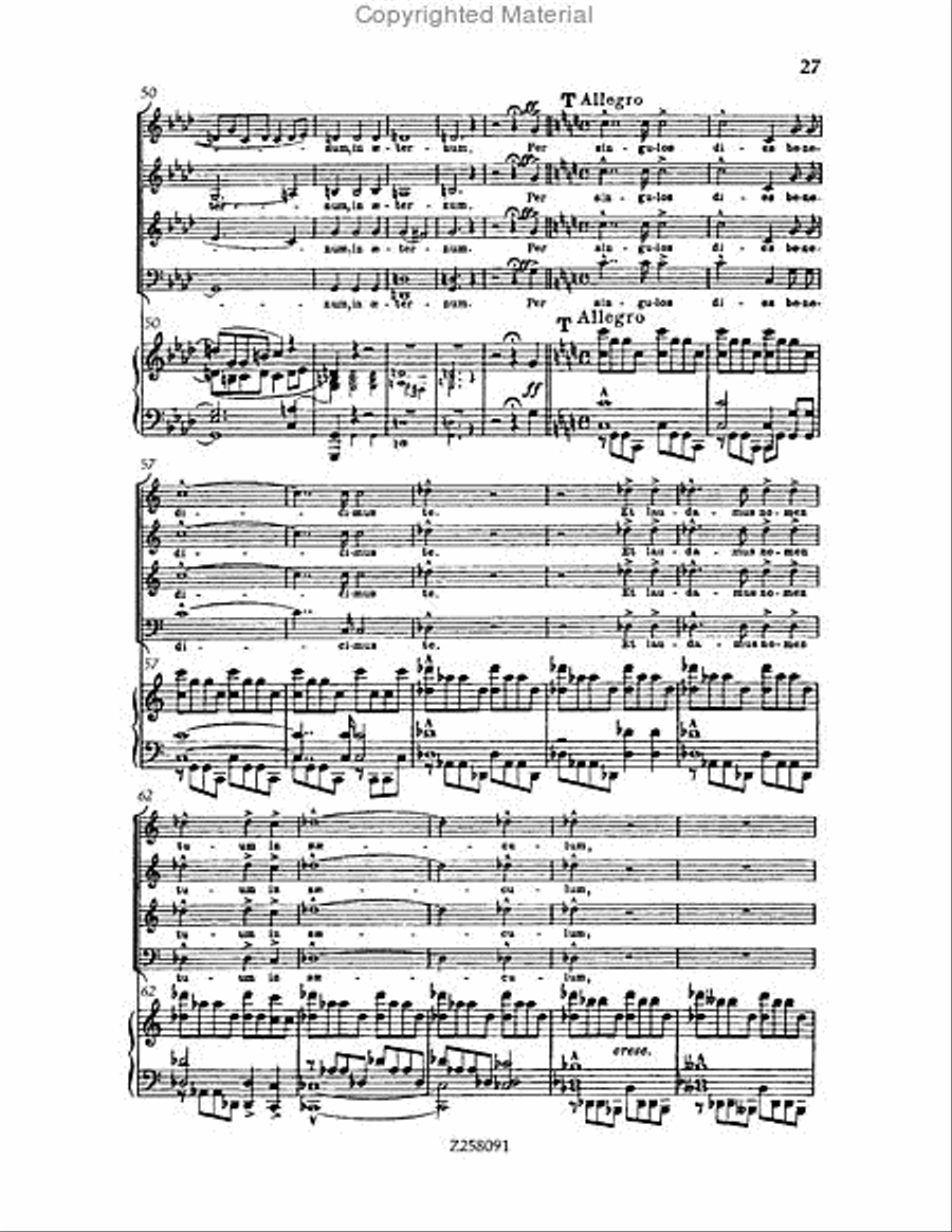 Te Deum, WAB 45 (1886 revision) Choir scores gallery preview page 27