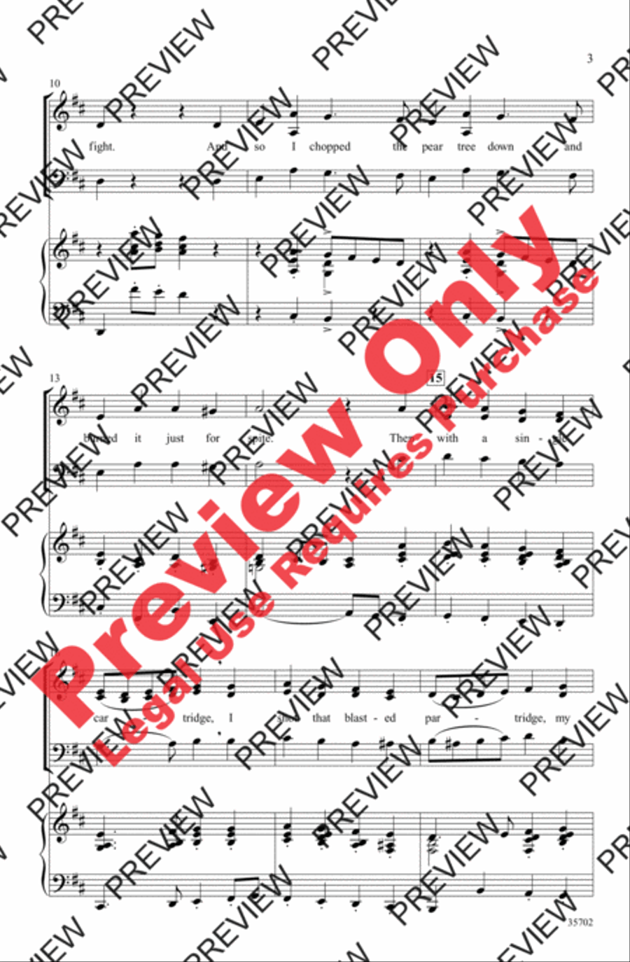The Twelve Days After Christmas 3-Part scores gallery preview page 3