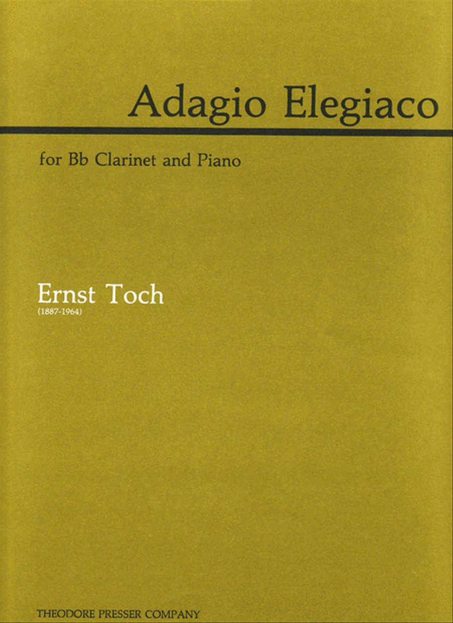 Adagio Elegiaco Chamber Music scores gallery preview page 1