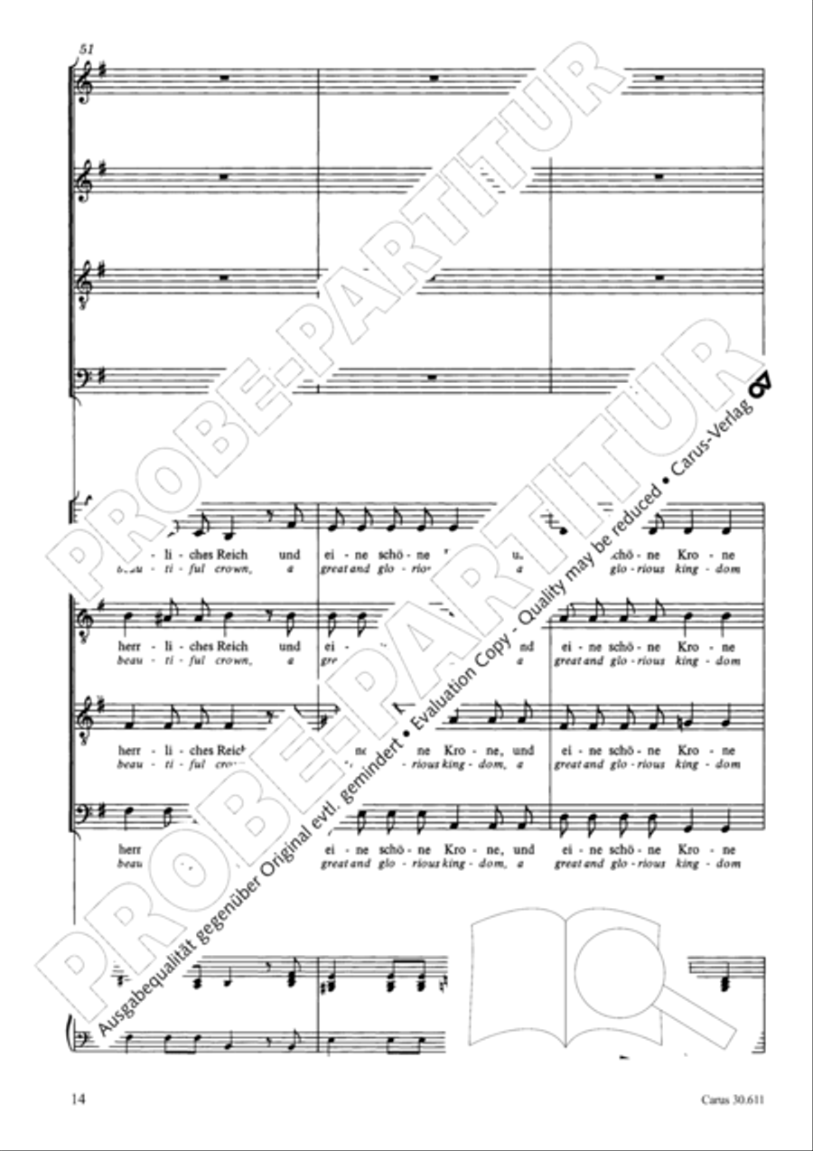 Keep what you have (Halt, was du hast) 4-Part scores gallery preview page 15