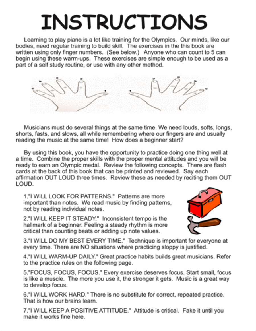 Fast Start - Finger Olympiad (Beginning Piano) Piano Method scores gallery preview page 4