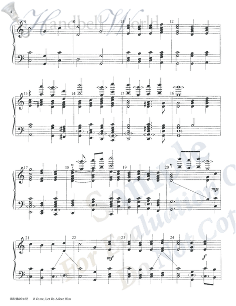 O Come Let Us Adore Him 5-Octaves scores gallery preview page 3