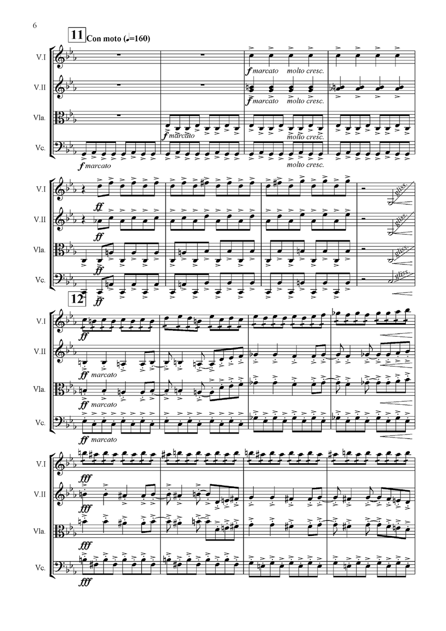 Once Upon A Time In Africa String Quartet scores gallery preview page 6