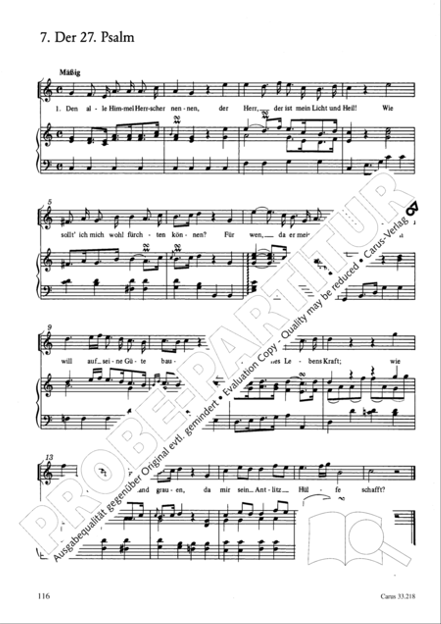 Geistliche Oden und Lieder (Gellert) Collection / Songbook scores gallery preview page 111