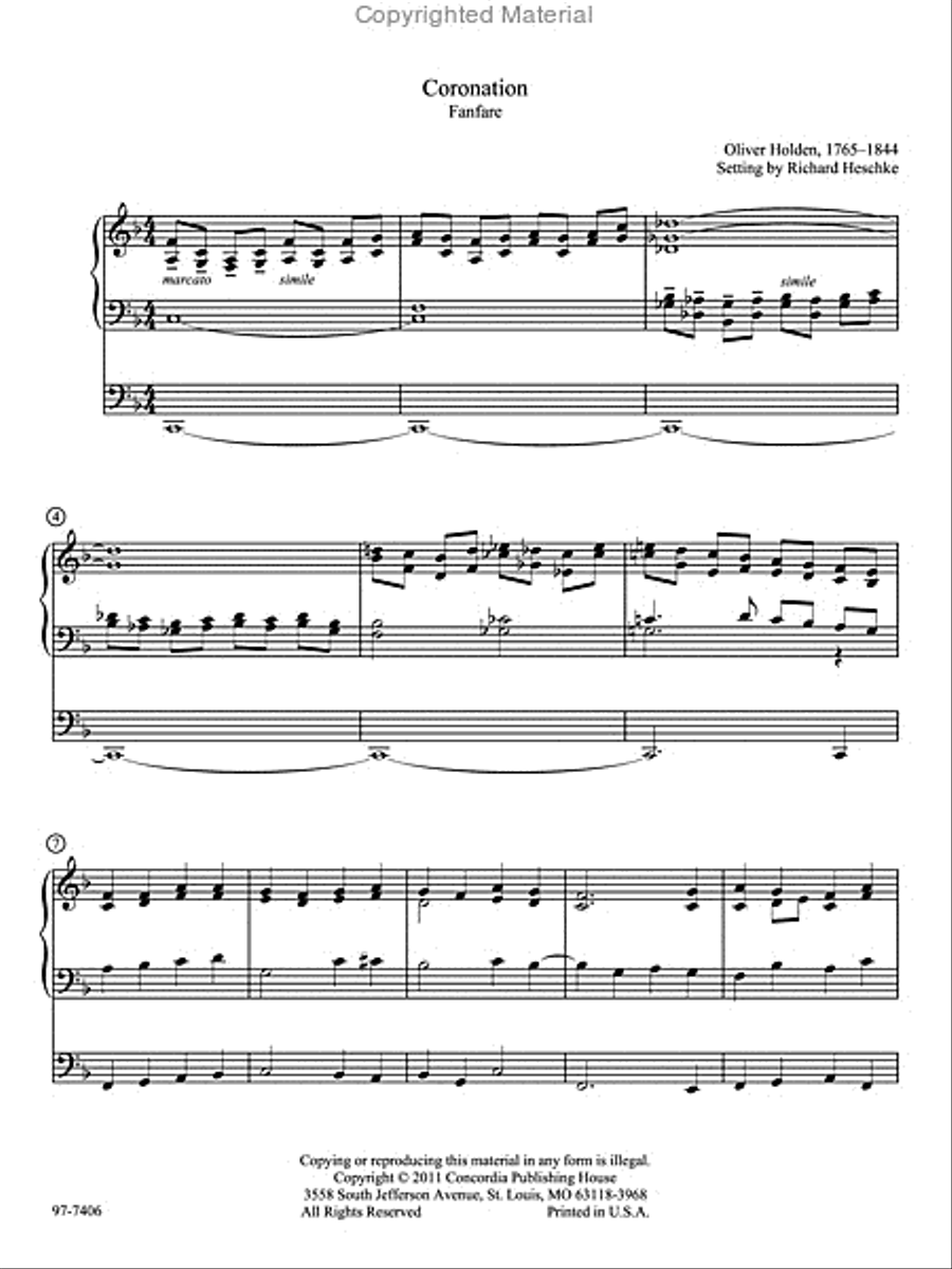 Ten Familiar Hymns in New Settings Organ scores gallery preview page 2