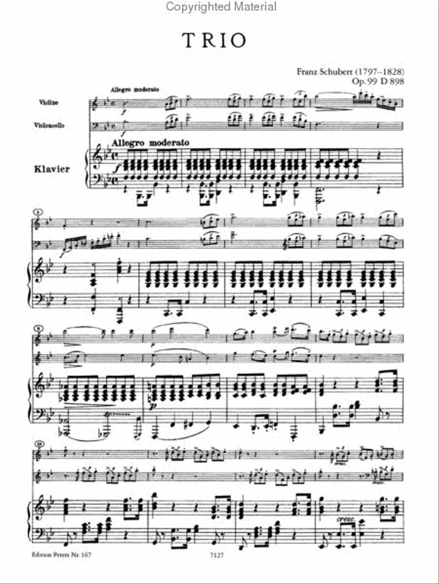 Klaviertrios (Piano Trios) - Complete Piano Trio scores gallery preview page 2