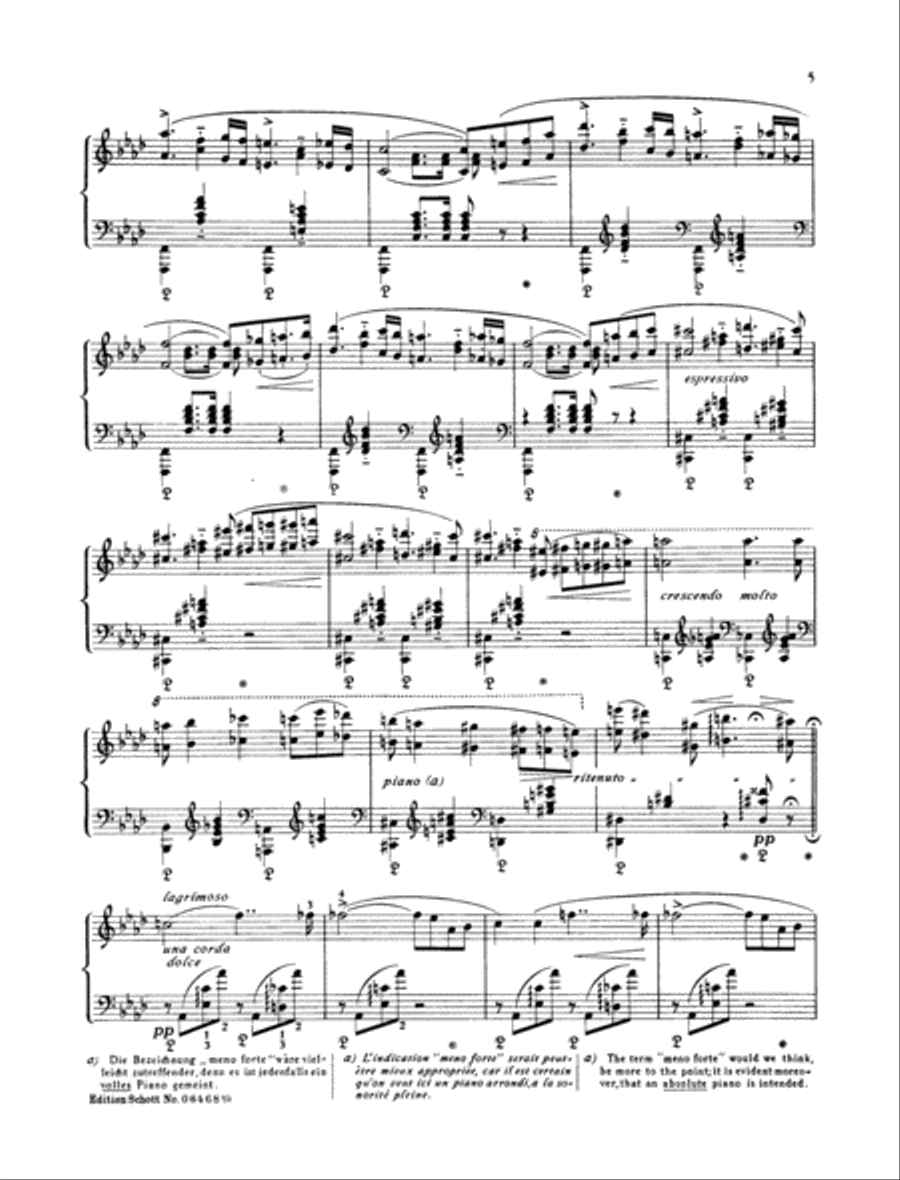 Funérailles Piano Solo scores gallery preview page 4
