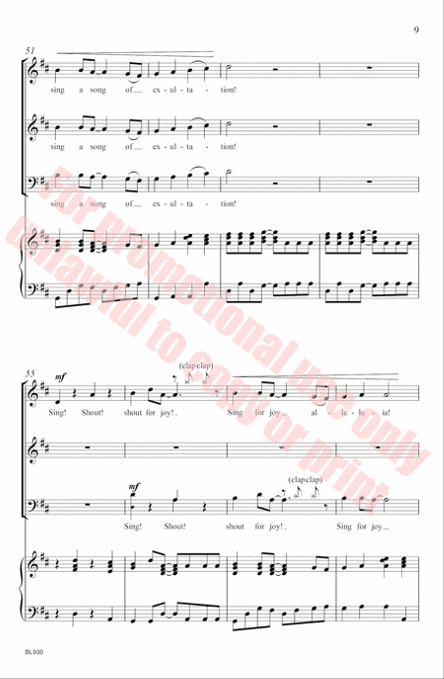 Sing! Shout! 3-Part scores gallery preview page 10