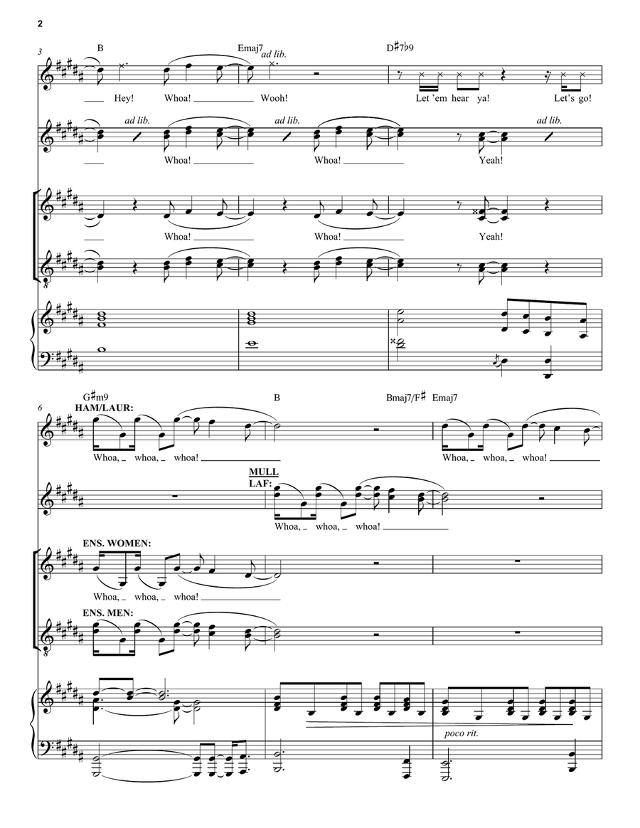 The Story Of Tonight (from Hamilton) Voice scores gallery preview page 2