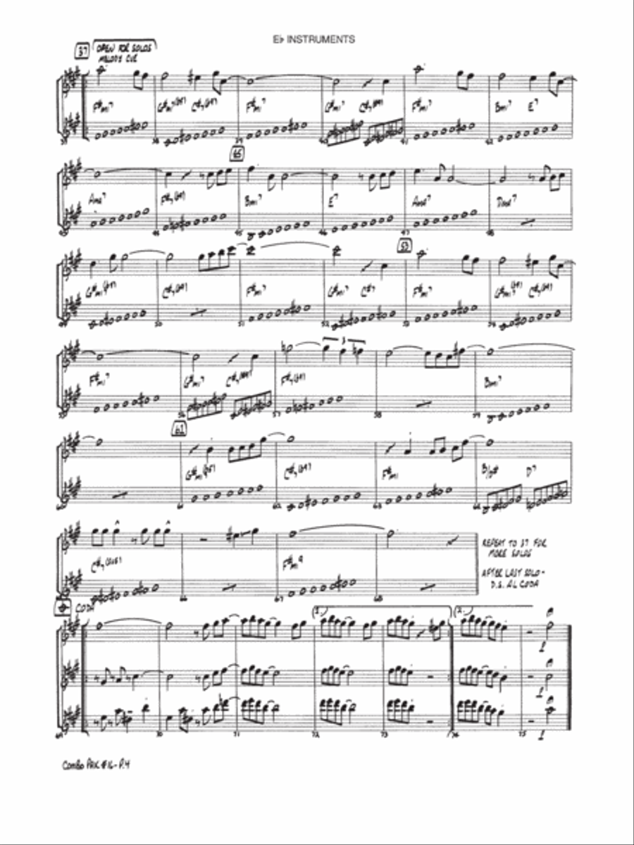Jazz Combo Pak #16 - Eb Instruments Jazz Ensemble scores gallery preview page 4