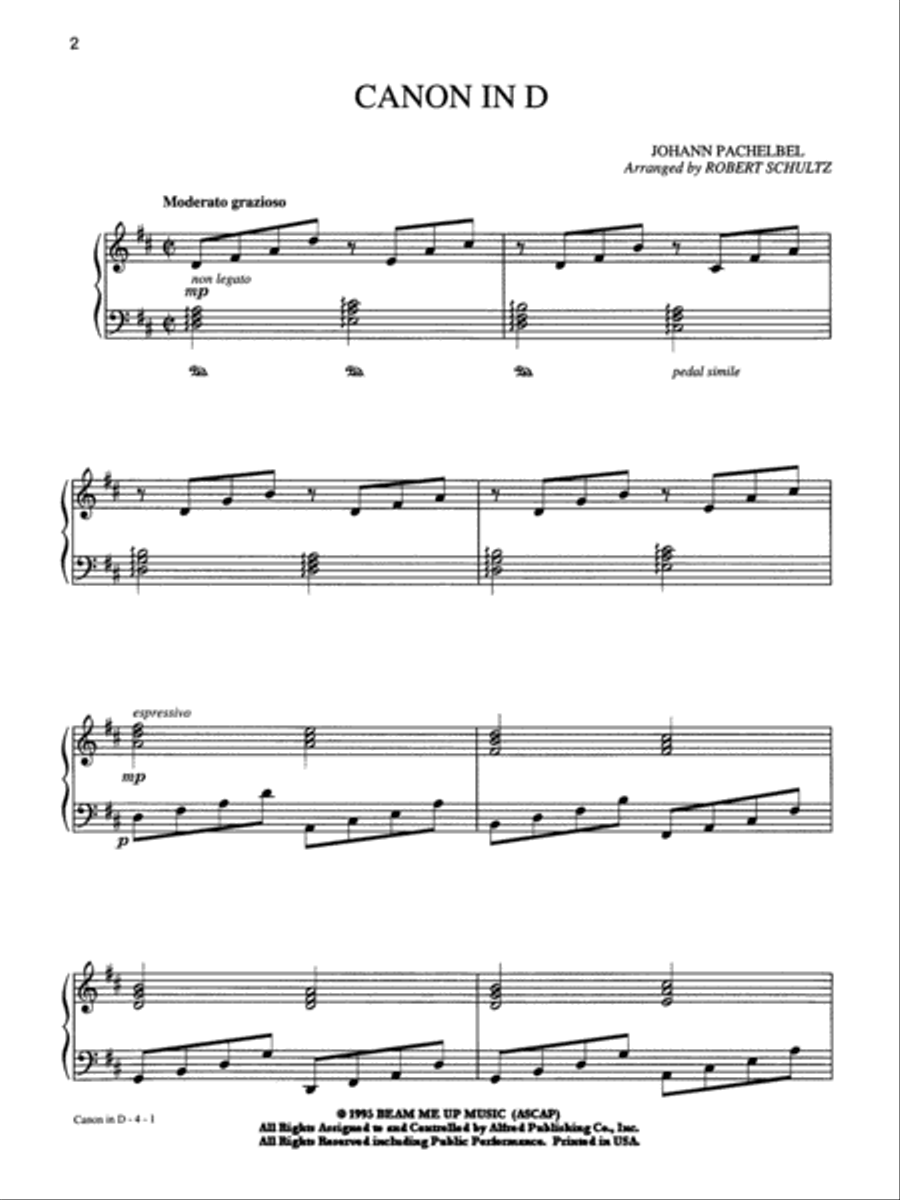 Canon in D (Pachelbel's Canon) Small Ensemble scores gallery preview page 4