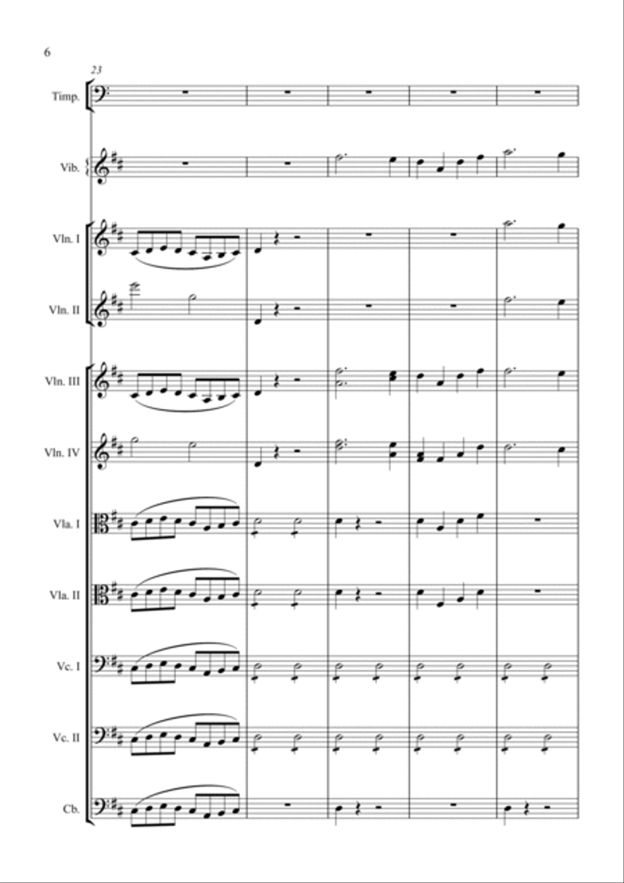 The Marriage of Figaro (overture) Chamber Orchestra scores gallery preview page 6