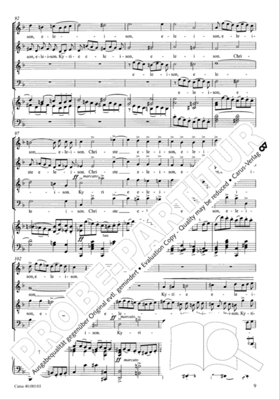 Missa pro defunctis Missa pro defunctis 4-Part scores gallery preview page 10