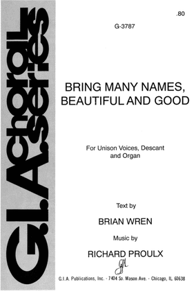 Book cover for Bring Many Names, Beautiful and Good