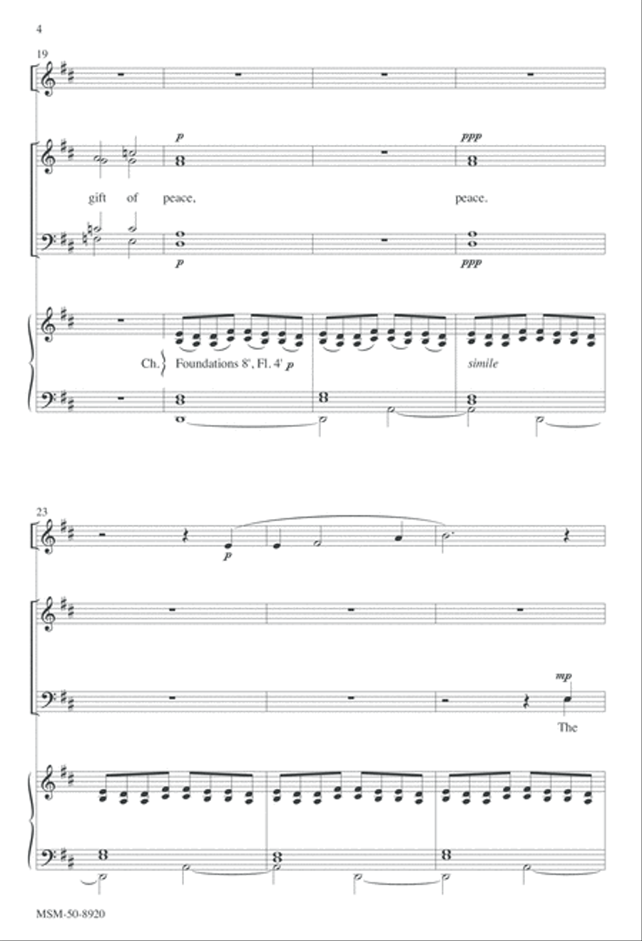 The Lord Will Reign For Ever 4-Part scores gallery preview page 4