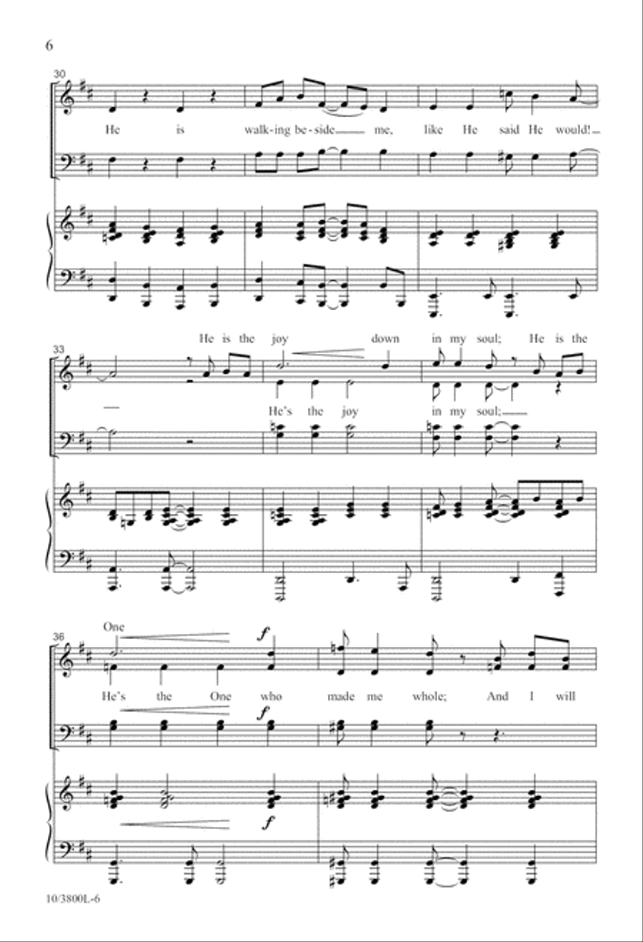I'm Gonna Sing and Shout! 4-Part scores gallery preview page 6