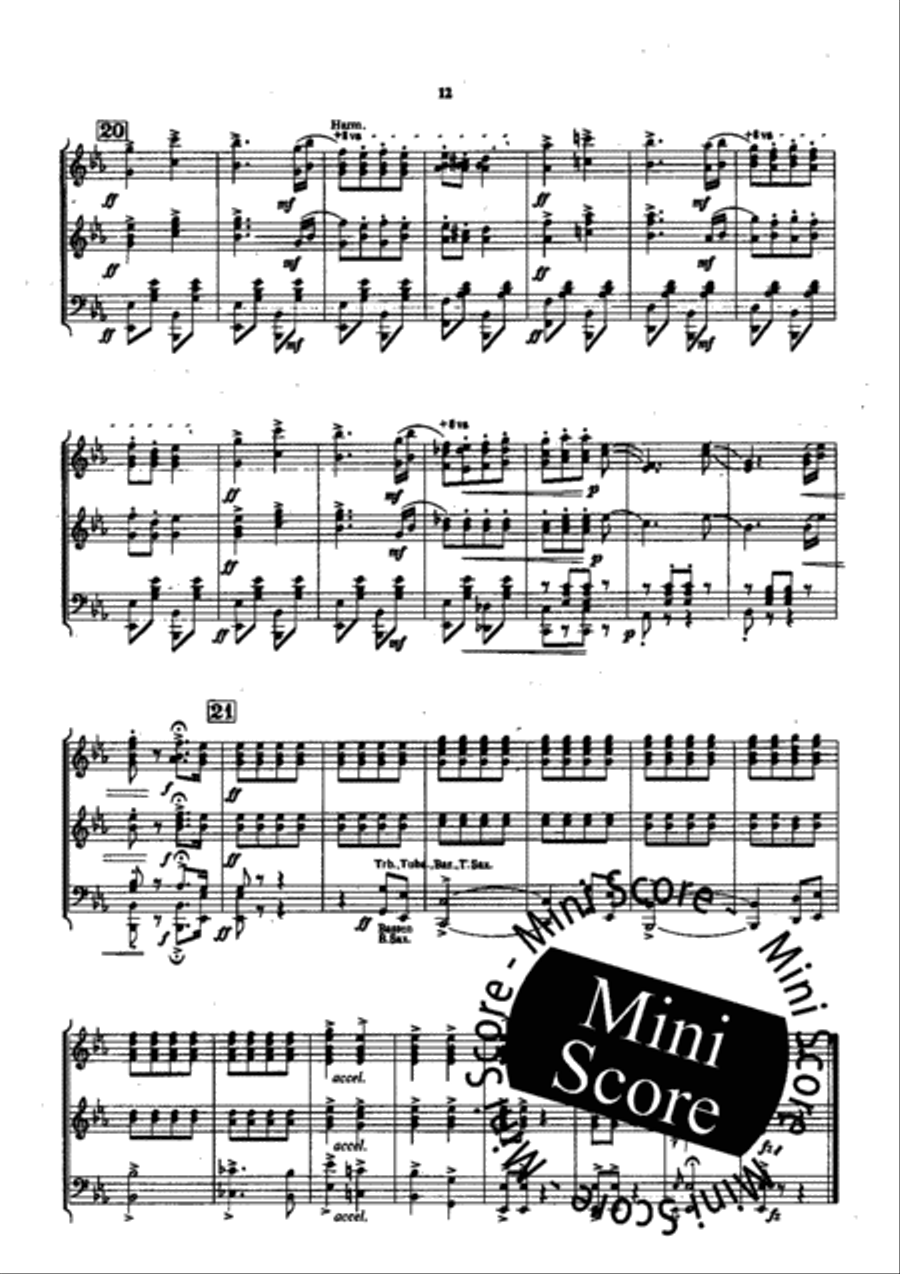 Der Bettelstudent Concert Band scores gallery preview page 14