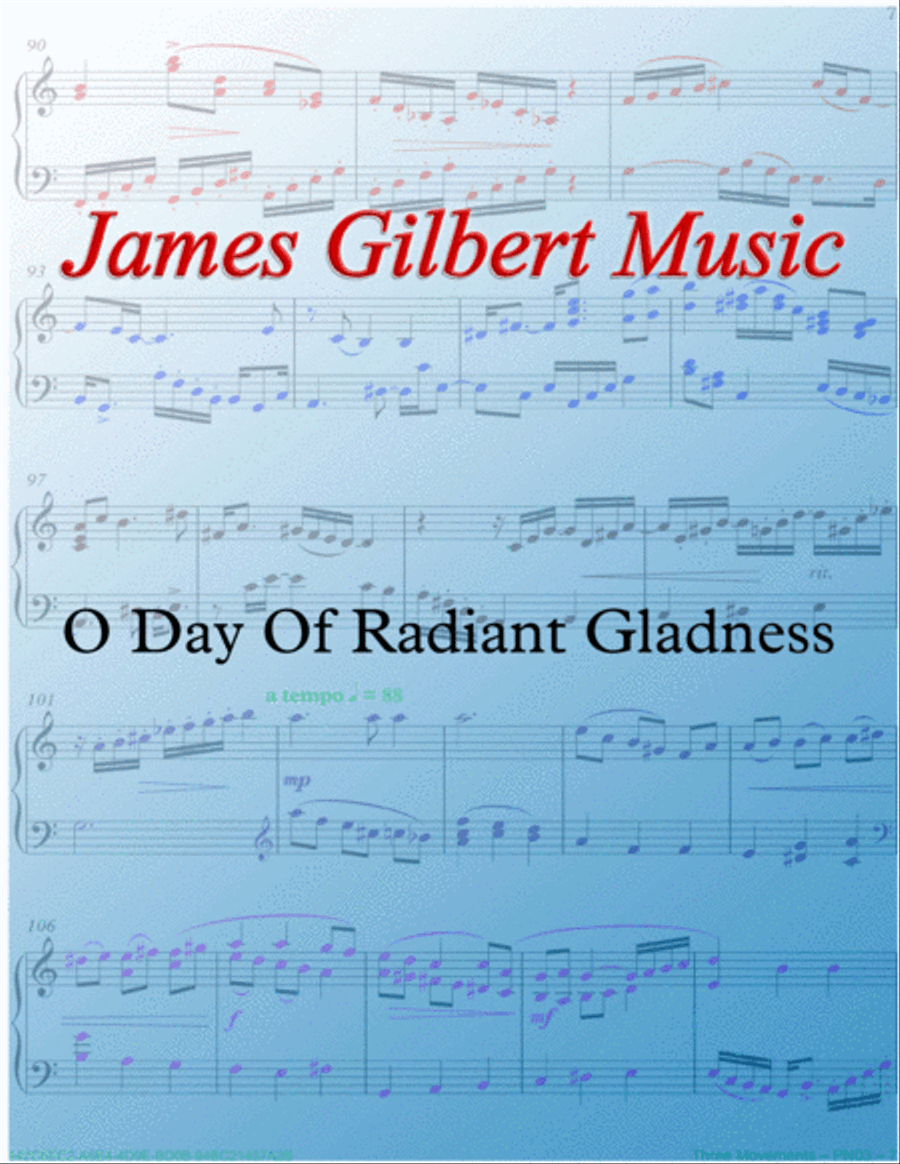 O Day of Radiant Gladness Organ Solo scores gallery preview page 1
