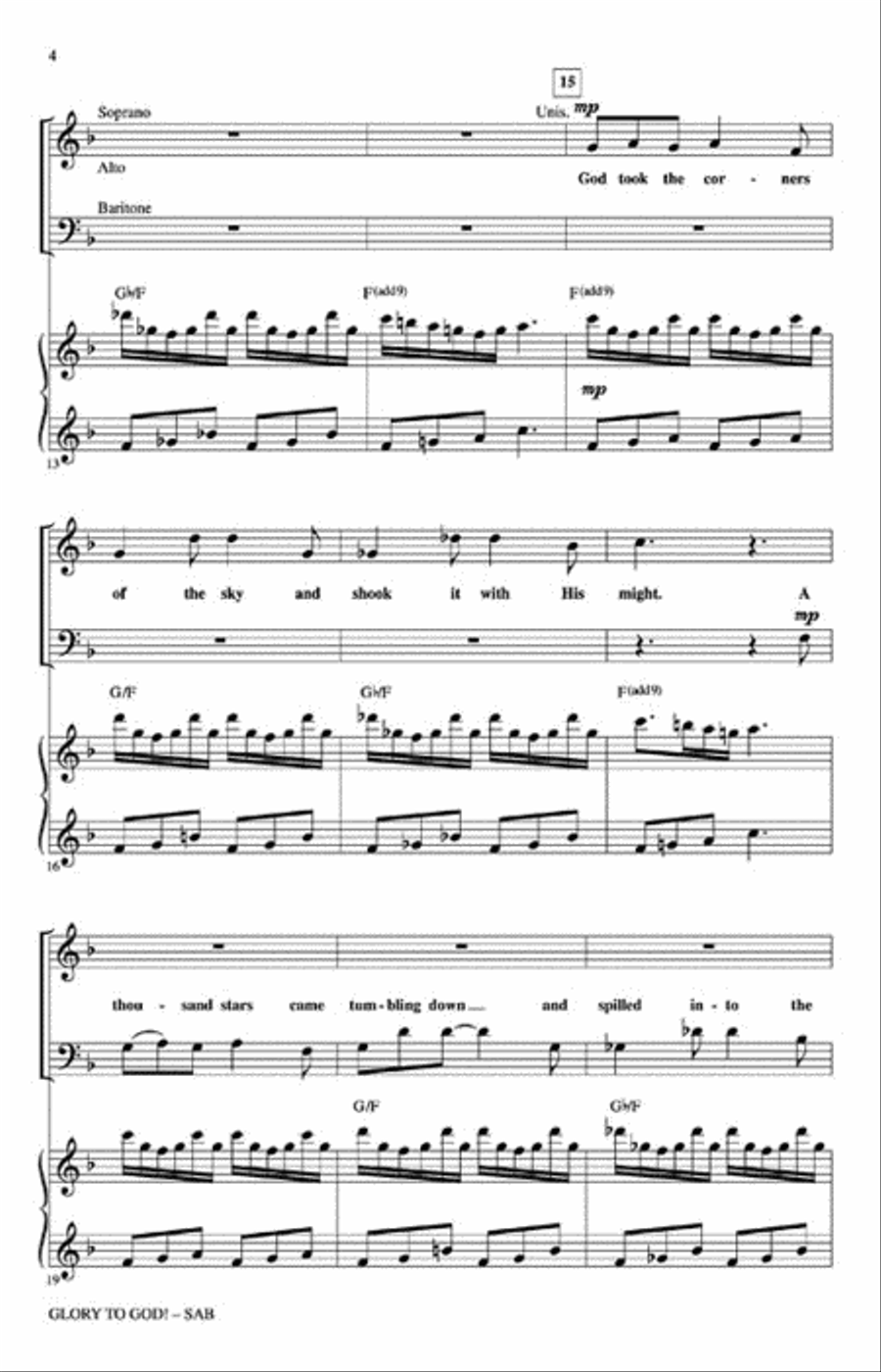 Glory to God! Glory to God! 3-Part scores gallery preview page 3