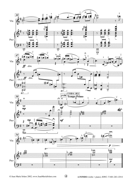 A fondo [violin + piano]