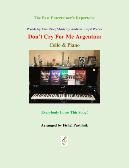"Don't Cry For Me Argentina" for Cello and Piano image number null