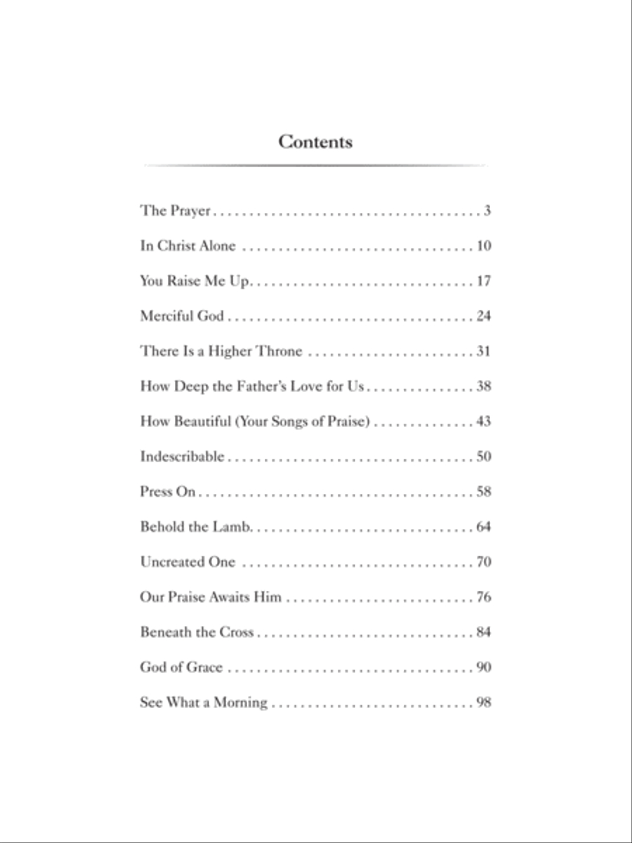 The Prayer The Prayer Voice scores gallery preview page 3