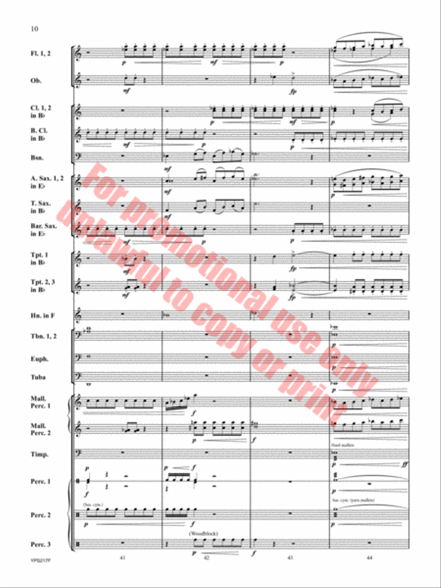 Hope Remains Within Concert Band scores gallery preview page 11