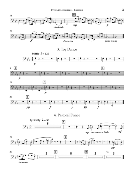 Five Little Dances - Bb Bass Clarinet