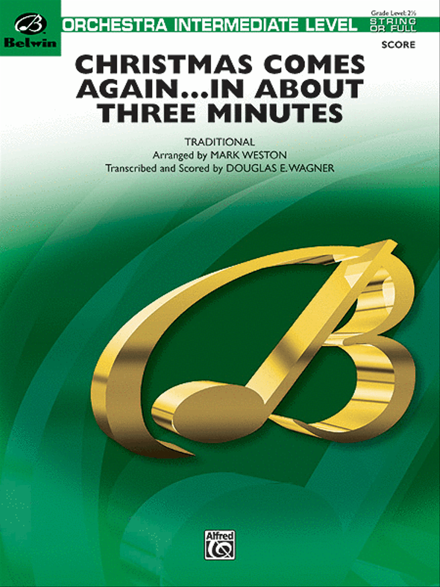 Christmas Comes Again . . . in About Three Minutes Full Orchestra scores gallery preview page 1