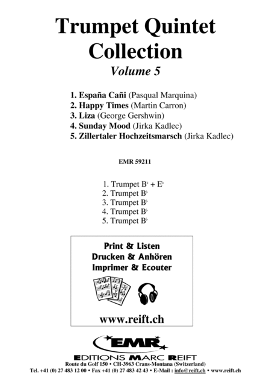 Trumpet Quintet Collection Volume 5 Trumpet scores gallery preview page 2
