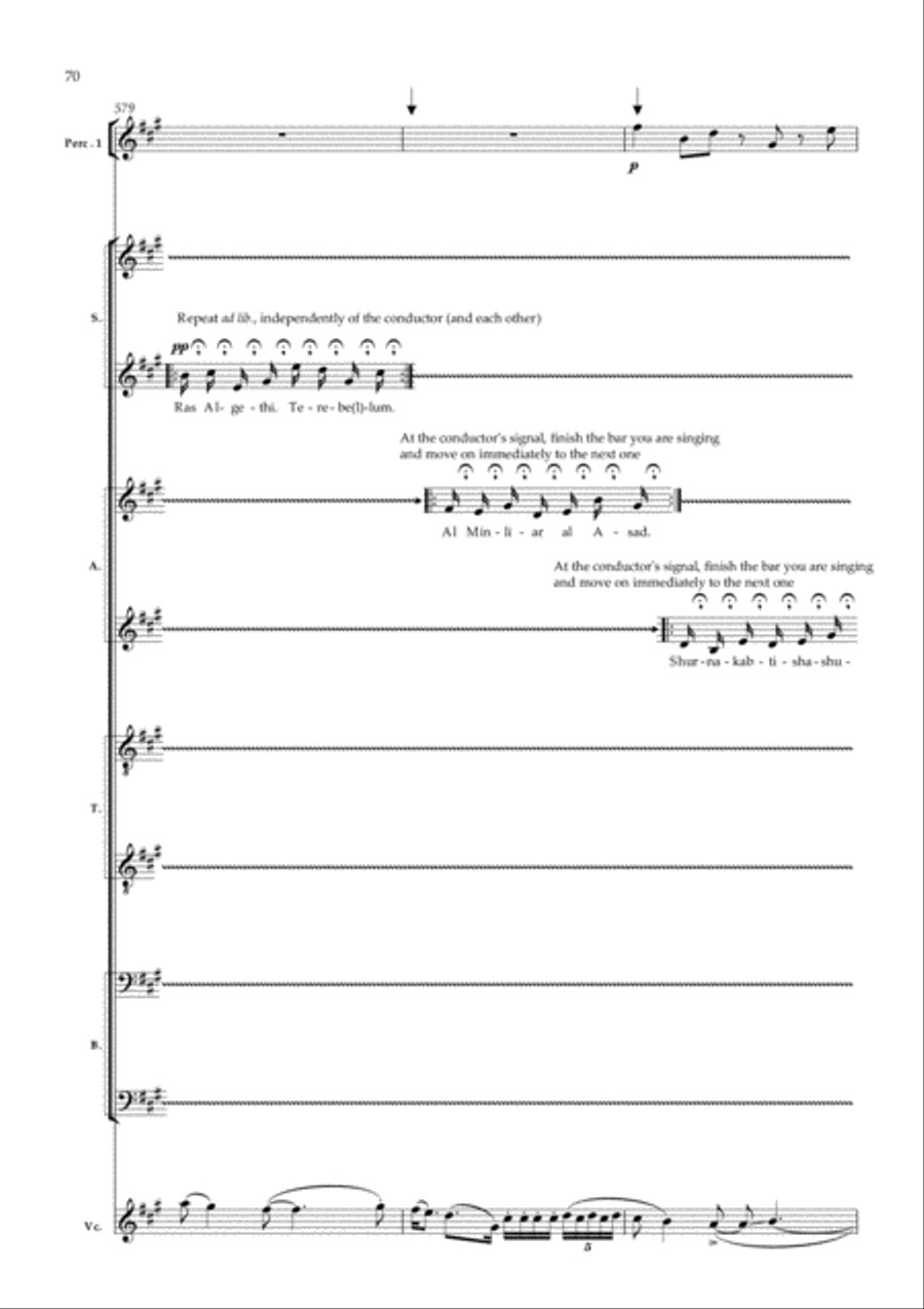 To the Field of Stars 4-Part scores gallery preview page 14