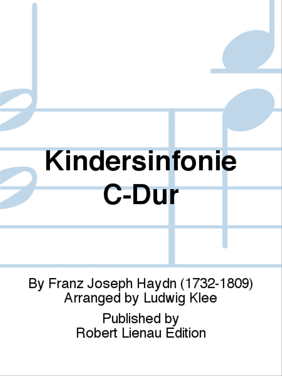 Kindersinfonie C-Dur Orchestra scores gallery preview page 1