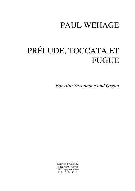 Prelude, Toccata and Fugue